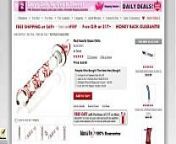 Glass Sex toy &hearts; Red Hearts Glass Dildo 50% OFF FREE Shipping from item aunty romance sex