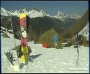 Dora Venter Finds Herself Getting a MMF DP While Skiing on the Slopes from blowjob on the se