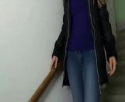 Beautiful classmate ask her friend to record her beautiful pussy at university emergency stairs from beauty nude and records