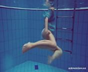 Sexy tight teen Marusia swims naked underwater from underwater creepshot teen