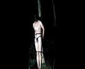Outdoor selfbondage orgasm in the dark woods. from indonesia outdoor twinks