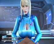 Metroid Samus Aran cosplay Titjob | Uncensored Hentai AI generated from hentai cartoon 18 havi ki nagi chut va