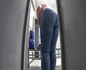 Hidden cam in the public locker room at the pool spying on a mature milf with a juicy ass, big boobs, hairy pussy and a plump belly. Amateur fetish. PAWG. from bbw changing room