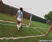 Big ass latinas playing soccer before fucking from latin butts