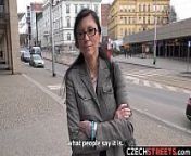 Czech MILF Secretary Picked up and Fucked from eye glasses