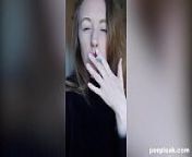 Amateur Hottie Loves Smoking and Masturbating from mth smoking leading to hard fuck