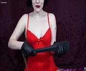 Ass, Tits and Pussy Spanking with Leather Gloves and Paddle from self lick luna