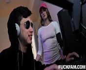 Gobbling Gamer Cock Kenzie Madison from gaming chair