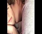 Neck kiss from exteam kissing cou
