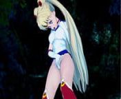 Sailor Moon masturbating in the park at night. Uncensored Hentai. from hentai bench