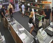 Hot blonde milf pawns her pussy and nailed at the pawnshop from pawn