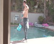 Horny Redhead MILF Lacey Lenon Takes Revenge on Ex by Fucking the Pool Cleaner GP2066 from sunny lenone xxxxn aunt