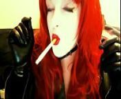 goth redhead smoking from tamil sex gothic