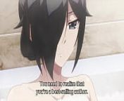 My step Sister, My Writer (2018) Bath Scene - Episode 8 (Uncensored) from anime boob scene