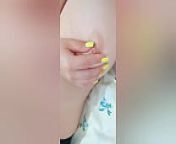 Shy cutie decided to play with her big tits in the morning - Luxury Orgasm from sexy stepdaughter morning pleasuring in the kitchen wet orgasm
