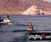 Big boobed badass naked beauties enjoying the summer on a boat from video porno micelle dilhara