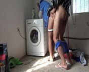 A Muslim maid is fucked doggystyle while doing the laundry from muslim sex mmsorse fuck