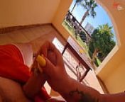 StepMom jerked off right on the terrace from xxx move fire sexy realy ph