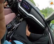Wife gives amazing handjob while driving a car! from sodazaa nude ajal hand job