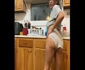 Anna Maria doing dishes and dancing part II from nude dance dish