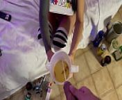 Piss Drinking! My Boyfriend makes me my Favorite Drink with his Urine! from drink urine piss girl in cup 3gp porns