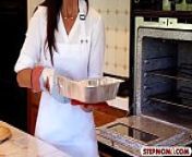 Tight teen and sexy MILF shared horny bf in the kitchen from eng bf fat