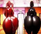 Ann and makoto hourglass inflation from ass inflation