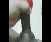 Indian man fucks a tomato from desi gay sex video of a dedicated cum eater