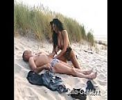 Dutch amateur couple fucks on a public beach - 90s retro from most 90