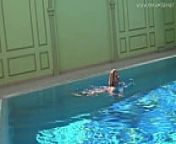 Sexy Russian milf Kalisy masturbating by the pool from sexy milf marie all juicy holes filled queef from sexy milf watch xxx video