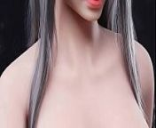Teen sex doll in short dress with grey hair and busty tits wants rough sex from www sex doll v