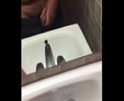 thick 18 yo jerks off in public bathroom from quick public anal sex on the paradise beach real amateur quick public anal
