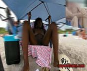 Consensual Candid #9 Exhibitionist Wife Paris Teasing Nude Beach Voyeur Cocks!One Masturbates in public to her! from nudist candid fkk