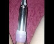 Milking my cock with milking machine from milk ma