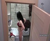 Beautiful Ledy Nec in the bathroom - Hidden cam from pragnant ledy bathroom