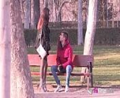 Lucia Nieto is back in FAKings to suck stranger's dicks right in the public park from park sun young fake