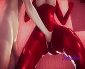 Evangelion Hentai 3D - Shinji & Asuka Blowjob and fucked with creampie - Japanese Anime manga porn from asuka cosplay from evangelion masturbation