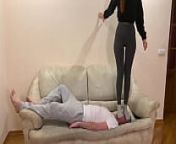 Real Extreme Head Crush Jumping Trampling and FullWeight FaceStanding In Socks by Cruel Mistress Kira (Preview) from cut teen kira crush