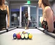 Thick PAWG Sara Jay Playing Pool With Nicky Ferrari And A Big Dick! from sara coutinho jugando