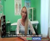 FakeHospital Blonde womans headache cured by cock and her squirting orgasms from gurati bp mal and woman xxx com