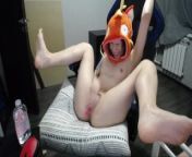 Sexy_B0rsch in a &quot;magicarp&quot; hat stretches her anal and squirts. from 斗鱼王羽杉