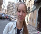 GERMAN SCOUT - CUTE TEEN KINUSKI TALK TO REAL LEG SHAKING ORGASM CASTING from andia sacxe