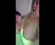 BBW Hot Tub riding & Tittyfuck Blowjob from one pussy four bbc