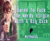 Dared To Fuck The Nerdy Virgin With A Big Dick from women police torture boy up