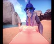 sharkussy (monster girl island gameplay ep3) from chun li