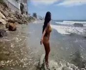 I take my STEPMOTH to the beach and fuck her, HOMEMADE SEX from hetoda