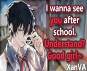 Dominant Delinquent PINS YOU against the lockers😈(ASMR M4F)(Strangers to more)(Good student x bad) from koyel xan x x viodesan beautiful school girl kissing in school 3gp
