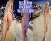 Party slut naked in PUBLIC wearing see-through dress from karion mala sex