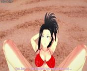 Momo Yaoyorozu Gives You a Footjob At The Beach! My Hero Academia POV from yaoruzu