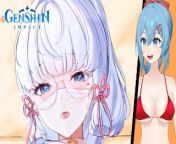Ayaka is hot 😳 Vtuber Reacts to Genshin Impact PORN from hruta durgule nudenushka setty bikini nude boobs blue